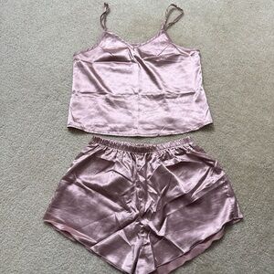 Silky Pink Sleepwear Set